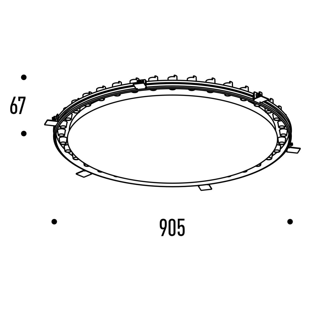 dimensions ring dots 90cm