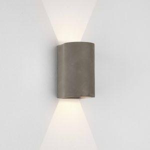 astro dunbar 160 led up and down exterior wall light in concrete p6432 12050 zoom